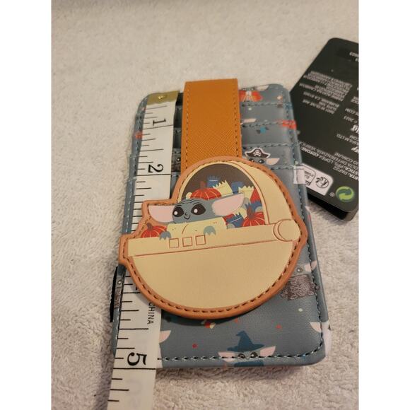 Loungefly Disney Star Wars Halloween Mandalorian Grogu Cardholder Wallet NWT - Picture 4 of 6